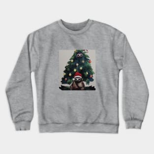 Sloth Christmas Tree Crewneck Sweatshirt